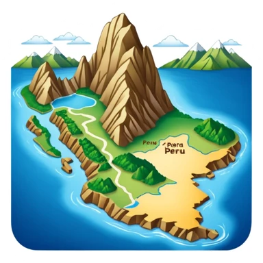 Map of Peru sticker
