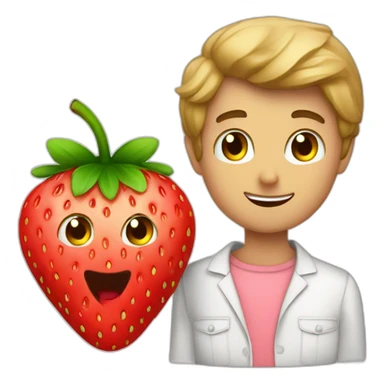 dima bilan and strawberry sticker