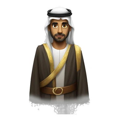 photorealistic  Faisal King of Saudi Arabia serious sticker