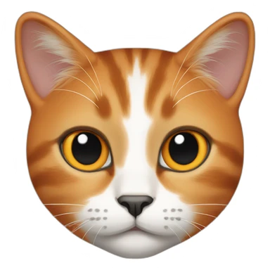 Orange, black and white female cat sticker