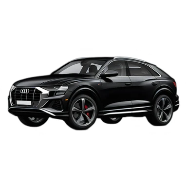 a black audi q8 sticker