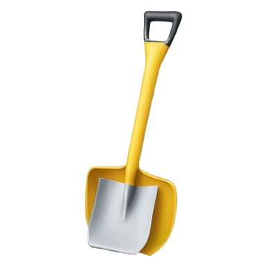Yellow shovel sticker