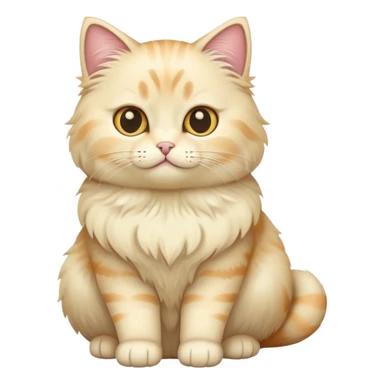 Cream colored cat sticker