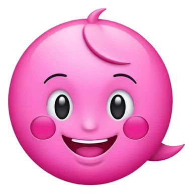 Pink summer emoji sticker