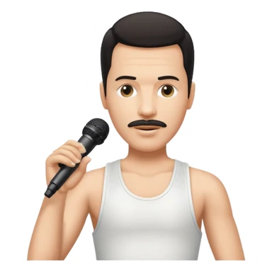 Freddy mercury famous pose sticker