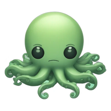 cute kraken sleeping sticker