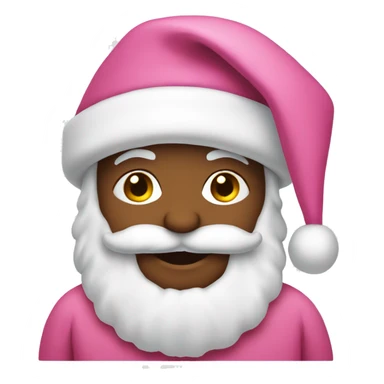 pink santa sticker  sticker