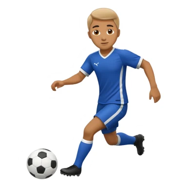 hombre jugando futbol sticker