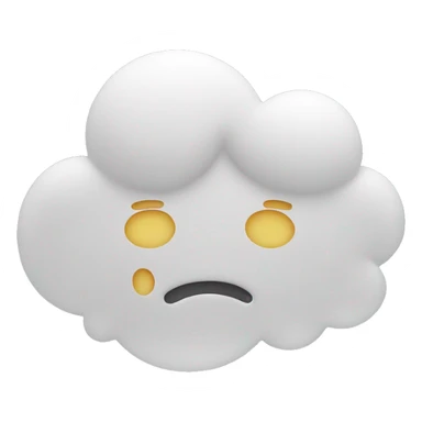 thought cloud sticker