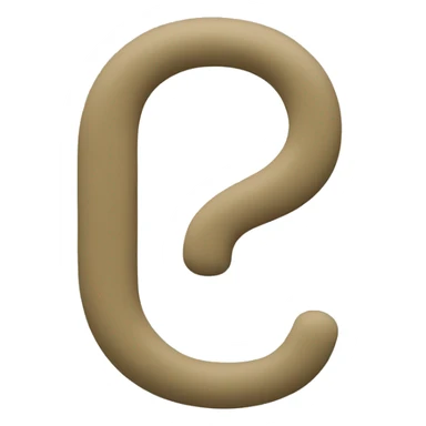 question mark khaki color sticker