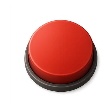 red circle push button, modern style, no text sticker