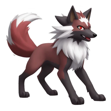 Lycanroc-Zoroark-Zorua full body sticker