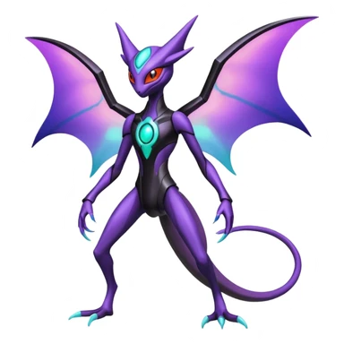 Deoxys-Lunala-Noivern-Fakémon-hybrid-creature (full body)  sticker
