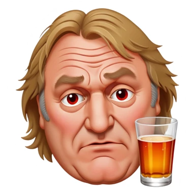 Gérard Depardieu drunk  sticker