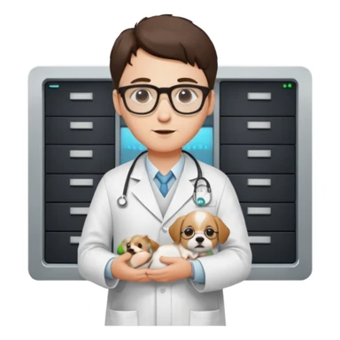 Data, puppy police, server sticker