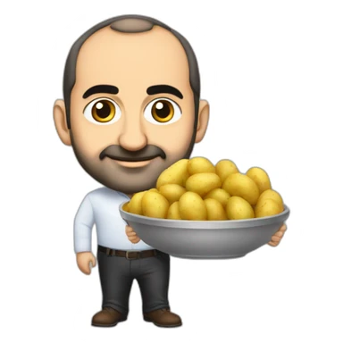Nikol Pashinyan with potatoes sticker