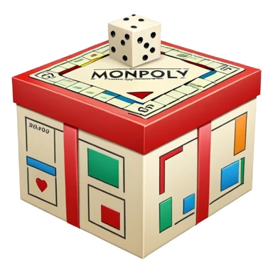 Monopoly gift box sticker