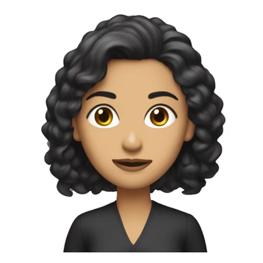 Morena Baccarin with long hait sticker