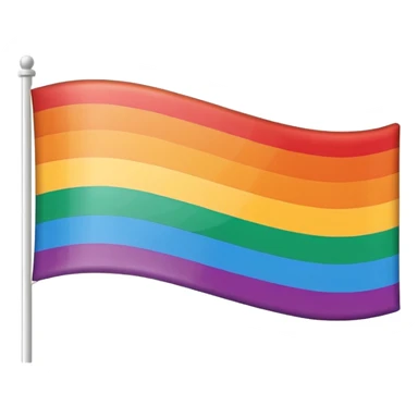 lesbian pride flag, simple, clean, rectangular, bold stripes, no text sticker