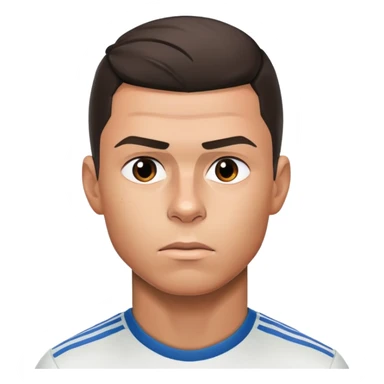 Cristiano Ronaldo with a sad expression sticker