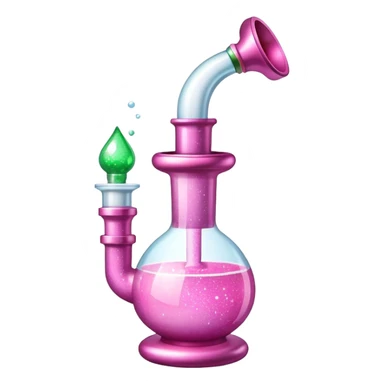 pink glittery bong sticker