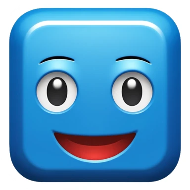 blue Roblox logo sticker