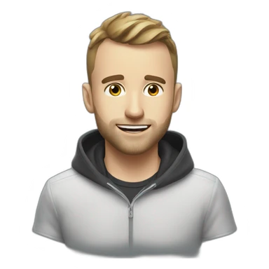 Squeezie qui regarde une télé sticker