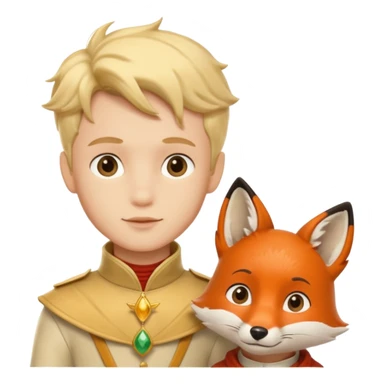 Pequeno Príncipe e a raposa sticker