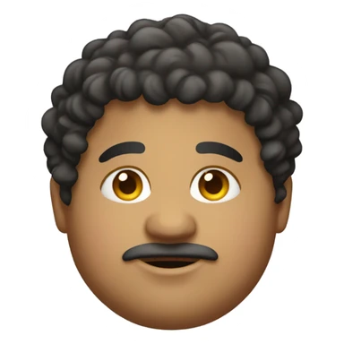 fat hispanic with curls sticker