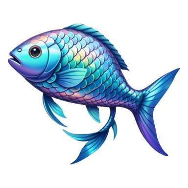 High resolution of  full body fish without distorted , extra hybrid sticker
