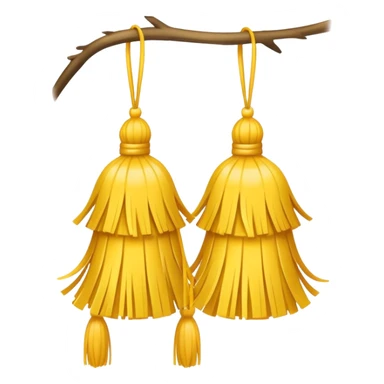 Two yellow Tassels sticker