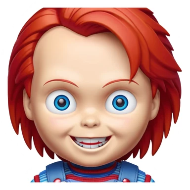 Make a chucky doll sticker