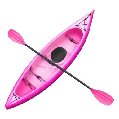 Pink ombre kayak with glitter sticker