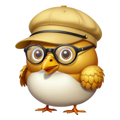 Una alita de pollo con lentes de sol y gorra  sticker