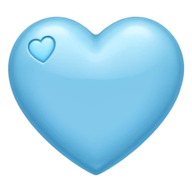 Light blu heart sticker