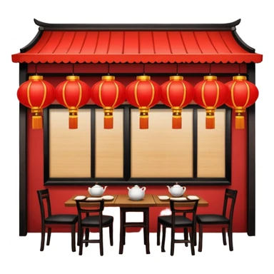 Chinese restaurant. sticker