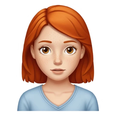 freckled girl sticker