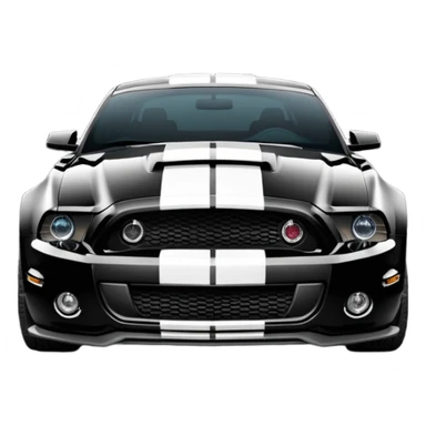 mustang shelby gt500 full black sticker