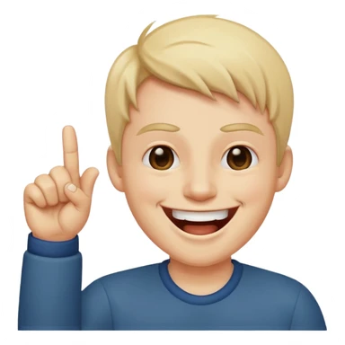 Laughing with middle finger  sticker