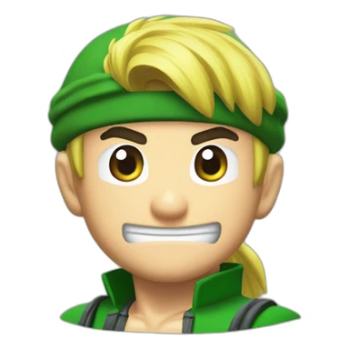 Super Mario roronoa zoro sticker