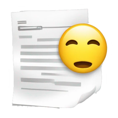 Proposal Emoji 
Usage: To represent project proposals or documents.
Design Idea: A document with a heading and bullet points. sticker