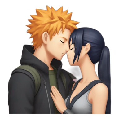 Naruto kiss hinata sticker