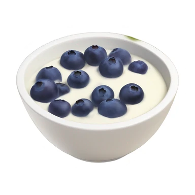 yoghurt bowl with grapes and blueberries sticker