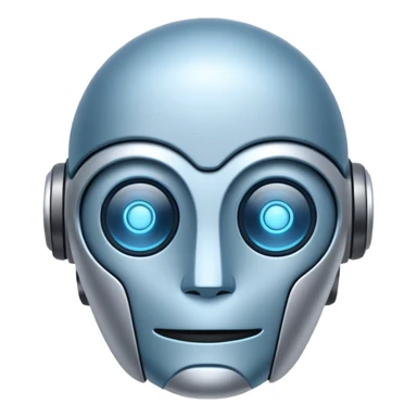 A smart home AI system emoji with a robot face and home automation symbols, friendly design sticker