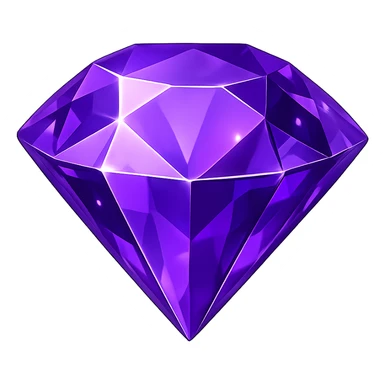 purple gem sticker