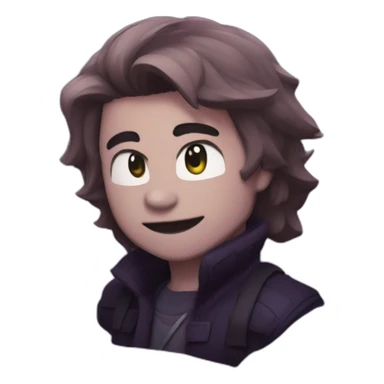 kris from deltarune sticker