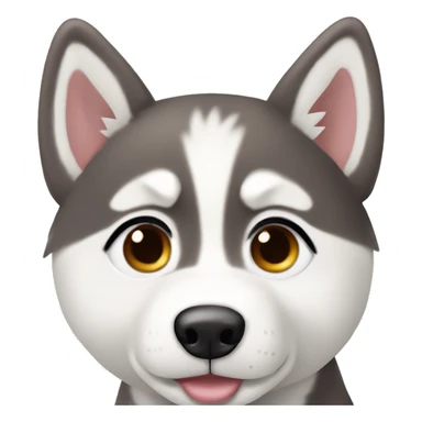  Cute Siberian husky ￼ sticker