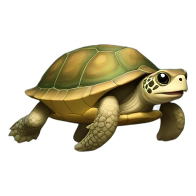 Tortue sur loutre sticker