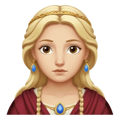 Metis The blonde pre-Olympian goddess of wisdom, counsel, and deep thought. She was the first wife and advisor of Zeus and the mother of Athena, the later goddess of wisdom. Her name connoted "cunning intelligence," a quality highly valued in Greek heroes like Odysseus. 
 sticker