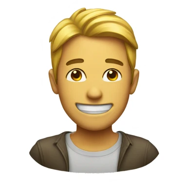 a fake smile sticker